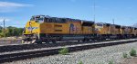 UP 3015 close in photo as She Parks He Train in The UP Ogden Yard. 